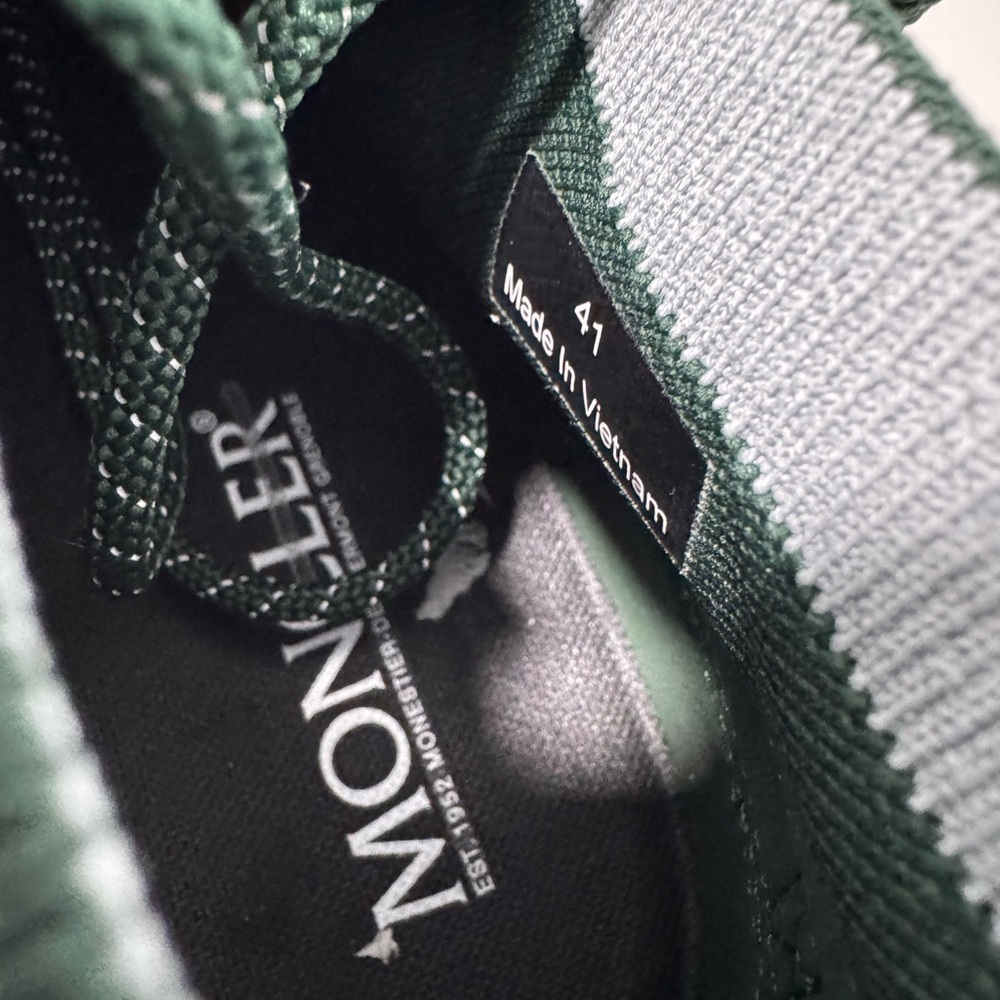 Moncler Monte Runner Sneakers Green Men’s Size EU 41/US 8 - Picture 5 of 8